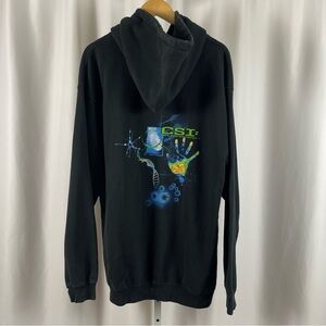CSItem Large Graphic Hooded Hoodie Sweatshirt Crime Show TV Science Forensics